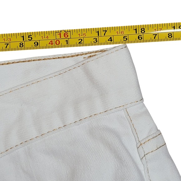Lauren Jeans Co.‎ Ralph Lauren White Denim Pants Women's Size 14W - Picture 9 of 11